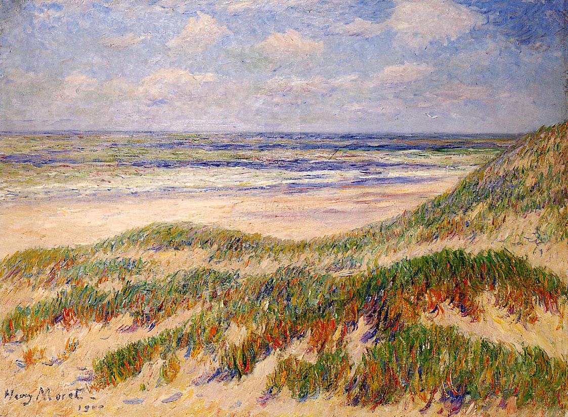 The Dunes at Egmond, Holland by Henry Moret,A3(16x12")Poster