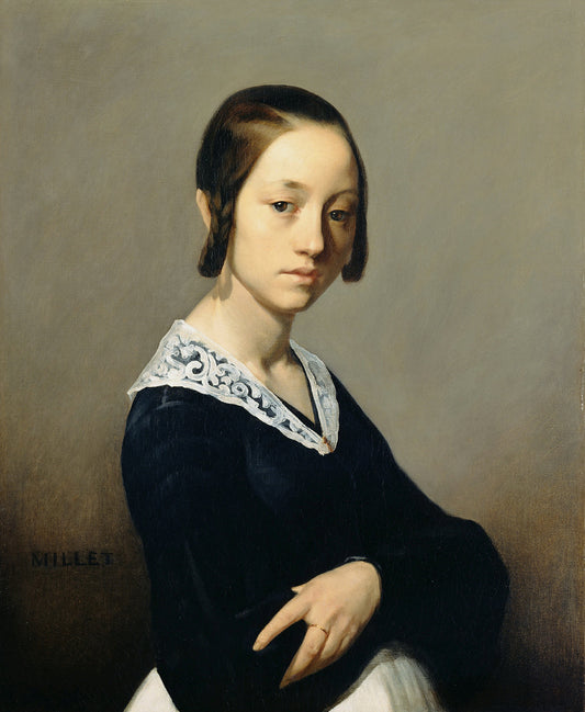 Louise-Antoinette Feuardent, vintage artwork by Jean-François Millet, A3 (16x12") Poster Print