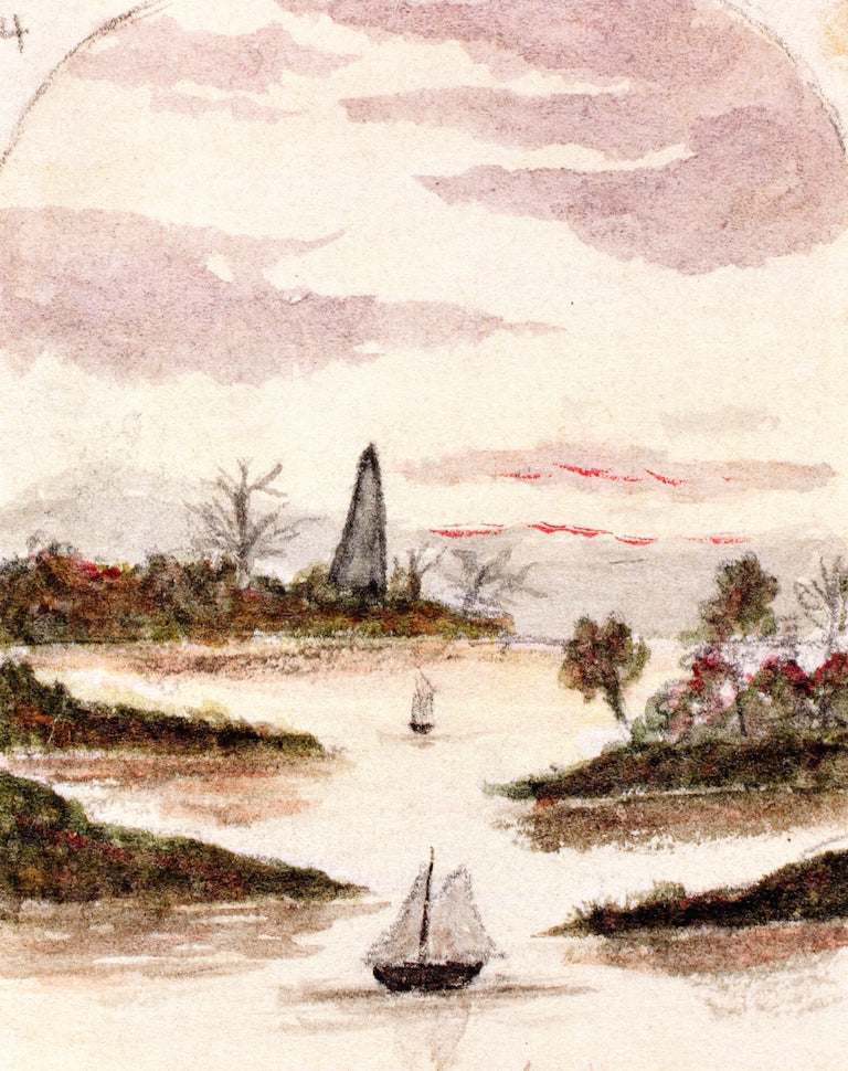 Hamilton, vintage artwork by William Blair Bruce, 12x8" (A4) Poster