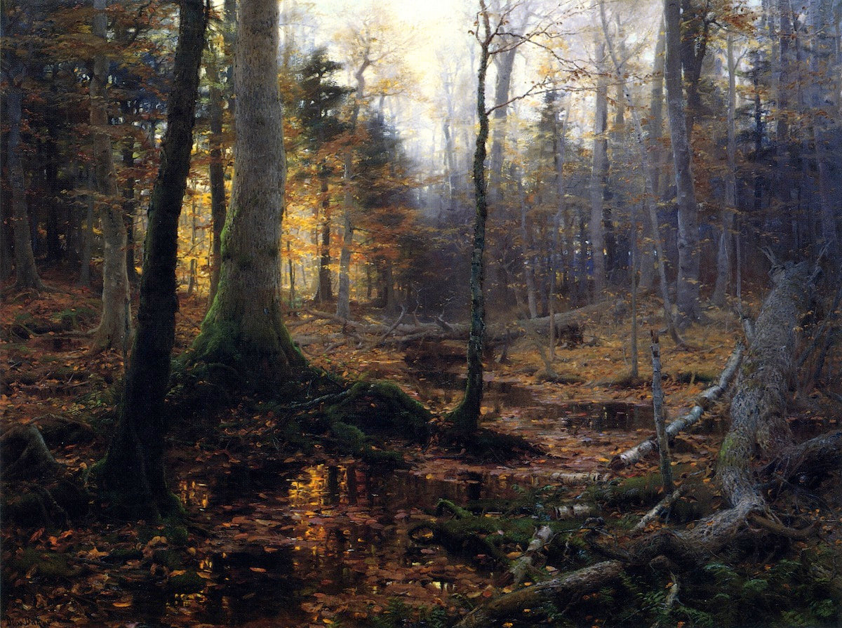 Fallen Monarchs, vintage artwork by William Bliss Baker, 12x8" (A4) Poster