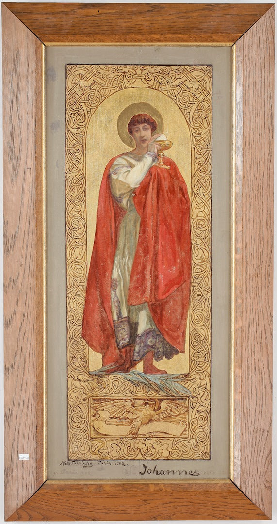 St. John, vintage artwork by Nils Forsberg, 12x8" (A4) Poster