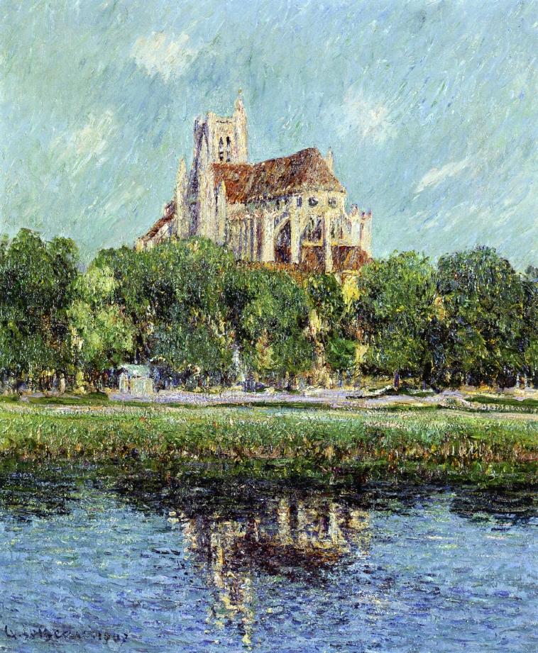 Auxerre Cathedral by Gustave Loiseau,A3(16x12")Poster