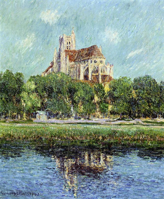 Auxerre Cathedral by Gustave Loiseau,A3(16x12")Poster