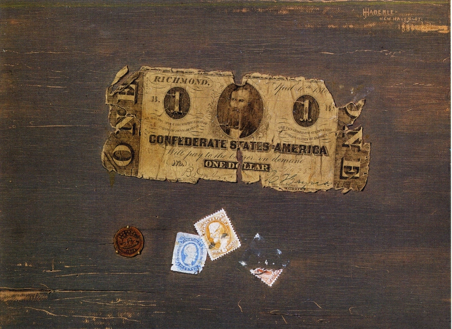 Confederate Note by John Haberle,A3(16x12")Poster