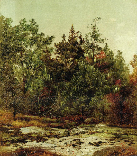 Study at Ramapo, New York, vintage artwork by David Johnson, 12x8" (A4) Poster