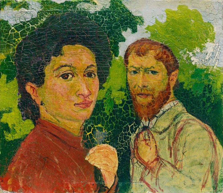 Annetta and Giovanni Giacometti by Giovanni Giacometti,A3(16x12")Poster