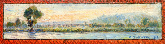 Banks of the River, vintage artwork by Camille Pissarro, 12x8" (A4) Poster