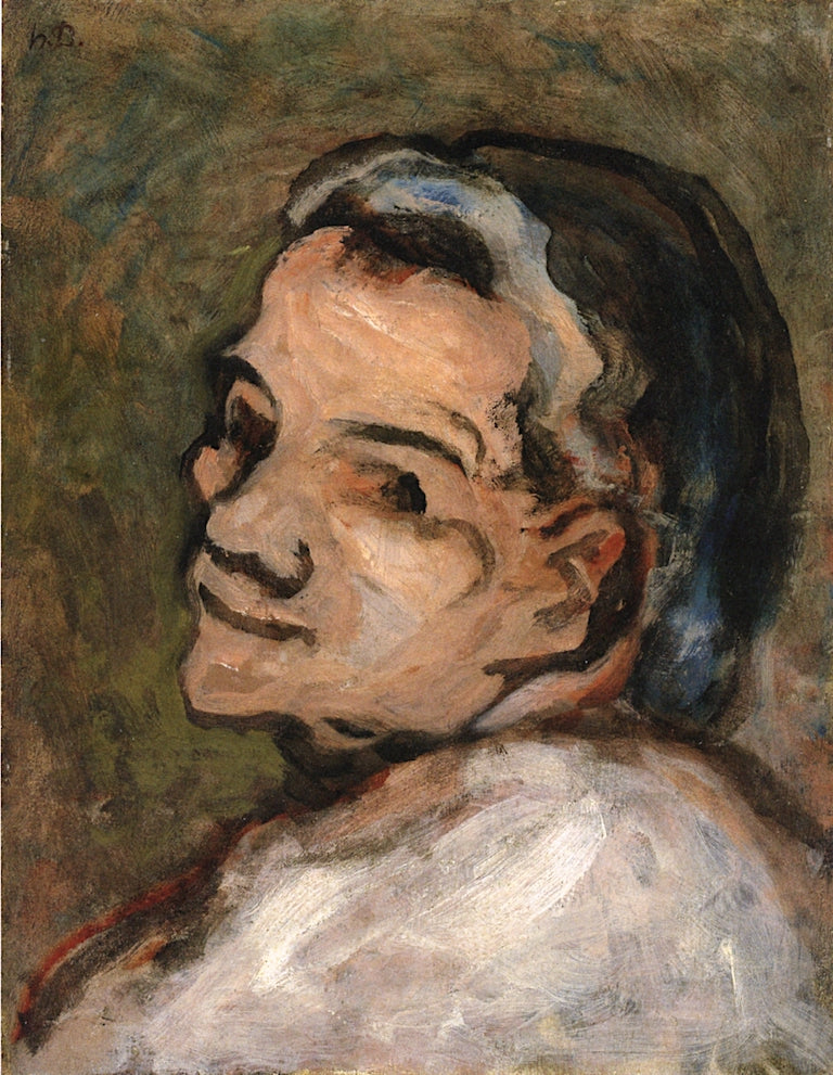 Scapin's Head, vintage artwork by Honore Daumier, A3 (16x12") Poster Print