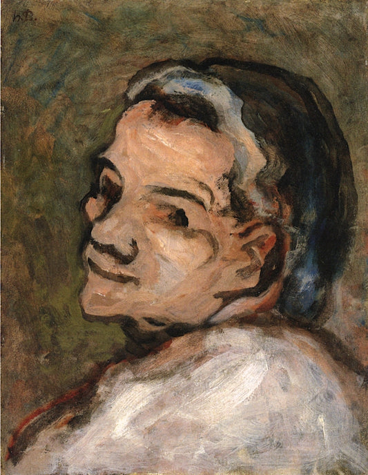 Scapin's Head, vintage artwork by Honore Daumier, A3 (16x12") Poster Print