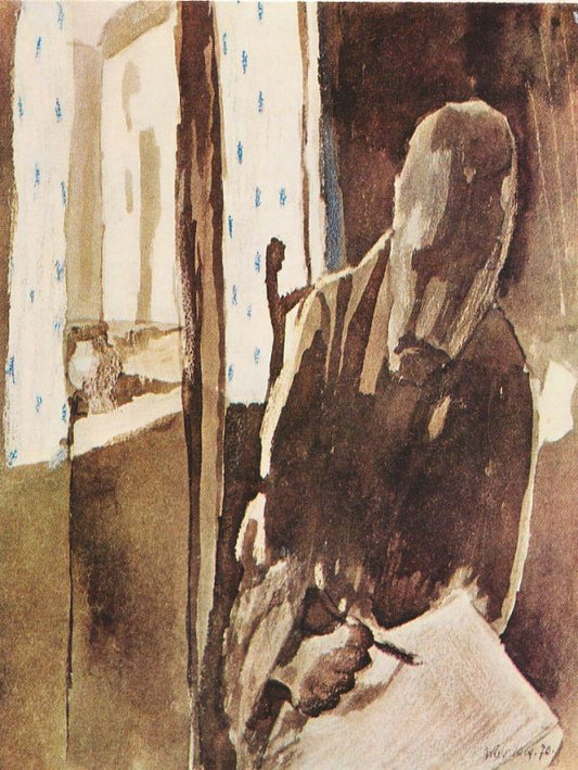 The Artist at the Window by Paul Klee,16x12(A3) Poster
