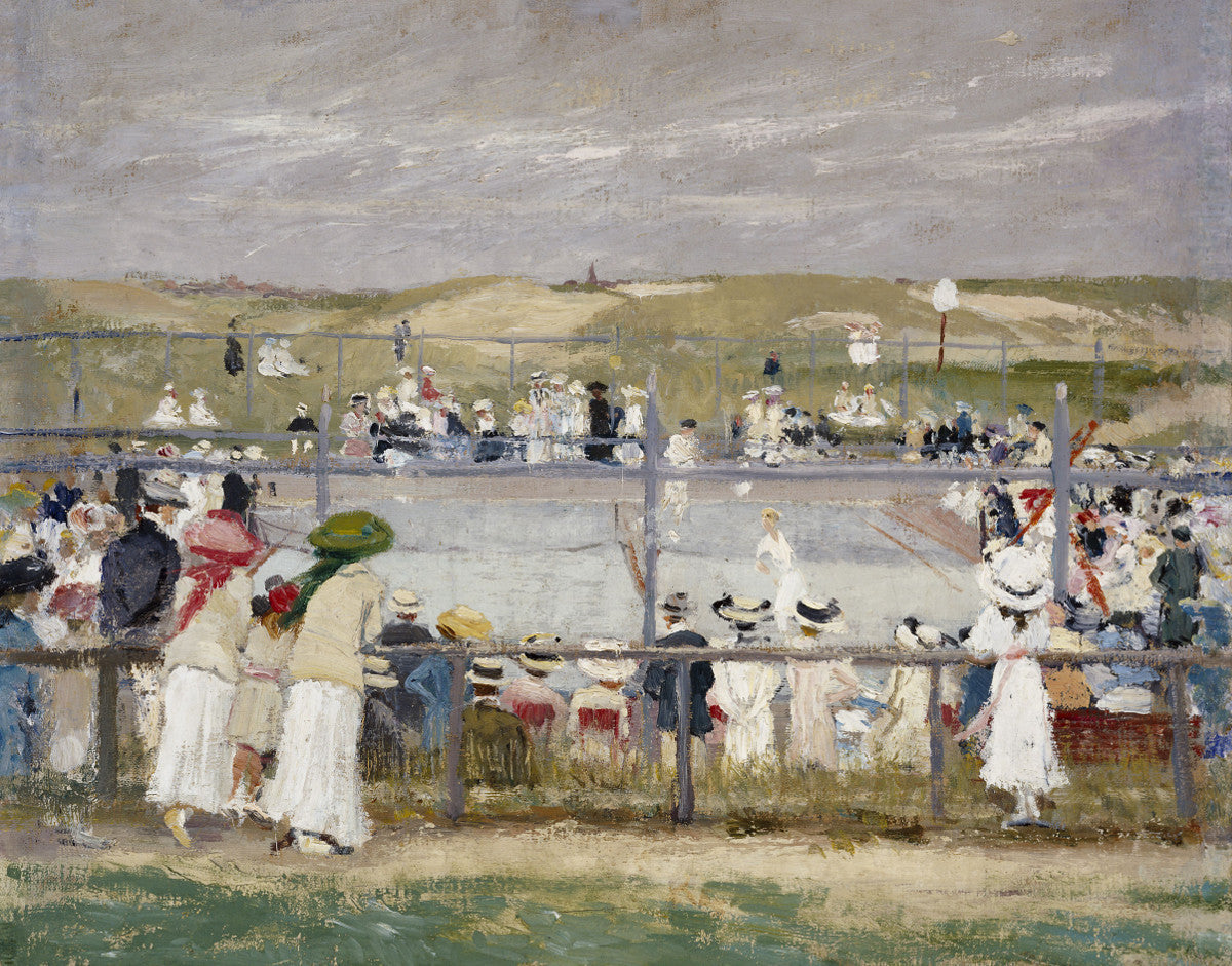 Tennis in the dunes by Ernst Oppler,A3(16x12")Poster