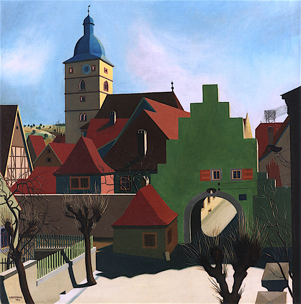 Village Gate in Lower Franconia by Carl Grossberg,16x12(A3) Poster