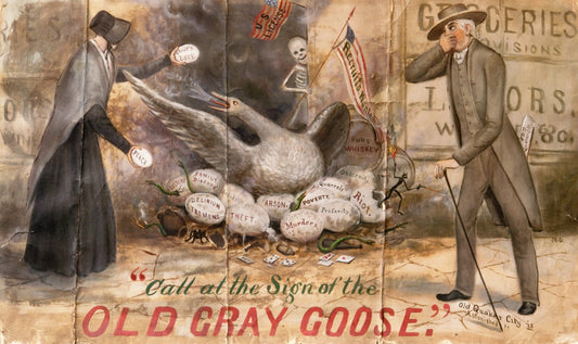 Old Gray Goose, vintage artwork by Marcus Mote, A3 (16x12") Poster Print