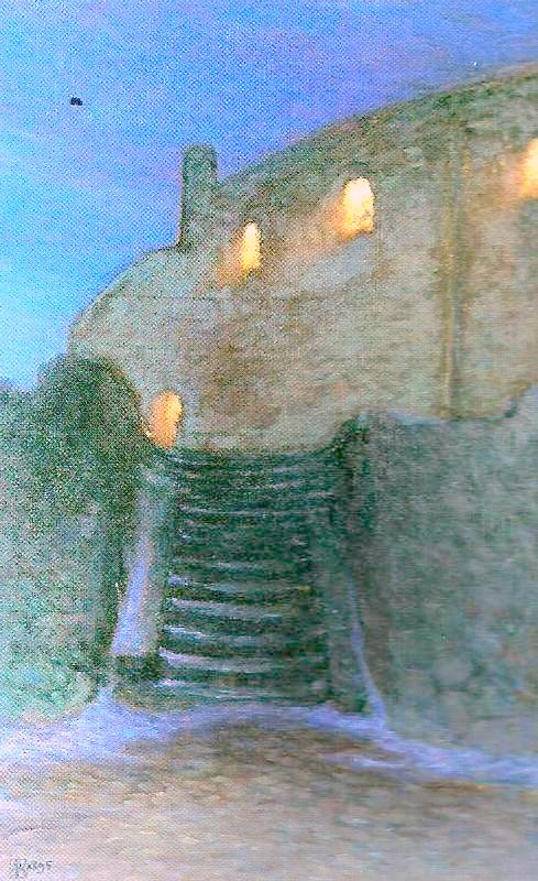 Varberg castle by Nils Kreuger,A3(16x12")Poster
