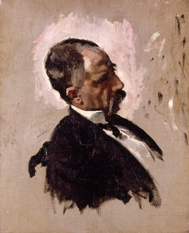 Cabeza de hombre, vintage artwork by Emilio Sala  Frances, 12x8" (A4) Poster