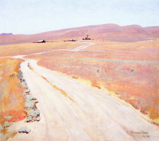 Abandoned Ranch by Maynard Dixon,16x12(A3) Poster