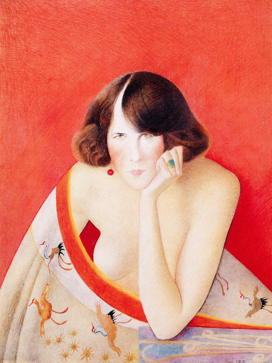 Kathleen Millay, vintage artwork by Joseph Stella, 12x8" (A4) Poster