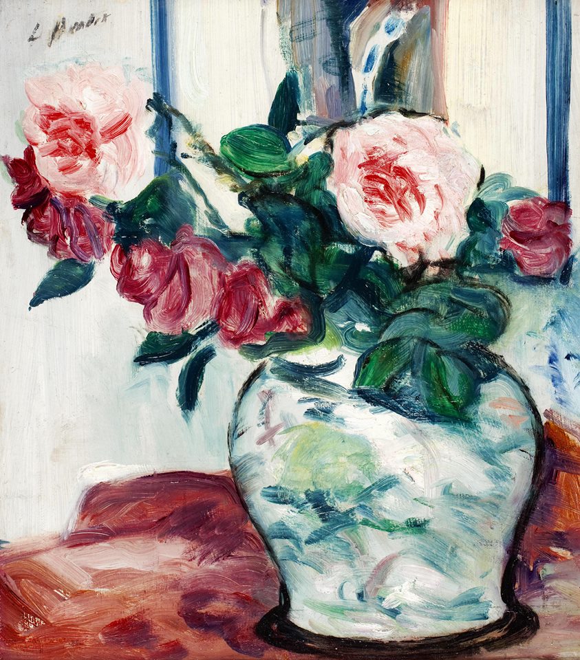 Pink roses by George Leslie Hunter,16x12(A3) Poster