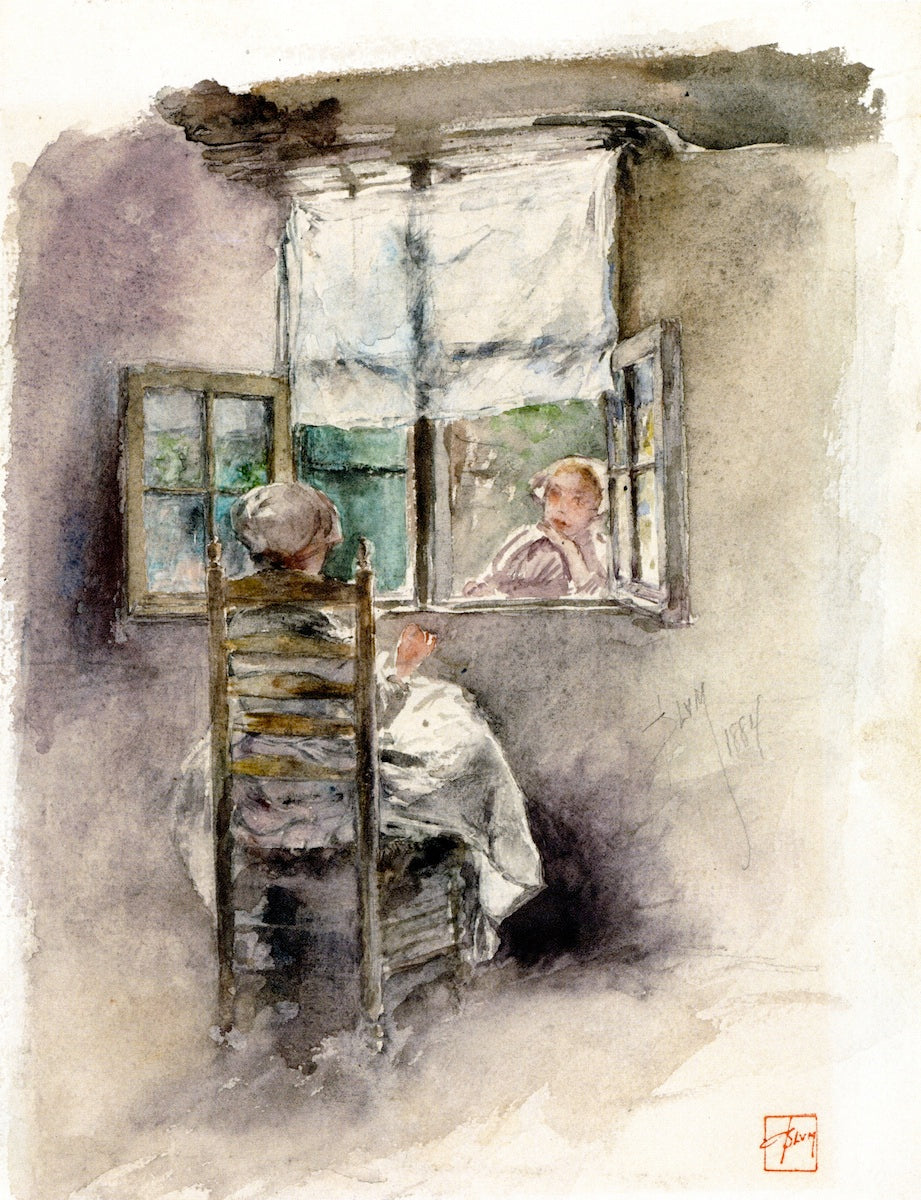 The Open Window by Robert Frederick Blum,A3(16x12")Poster