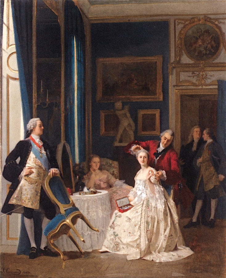 The Royal Court, vintage artwork by Joseph Caraud, A3 (16x12") Poster Print