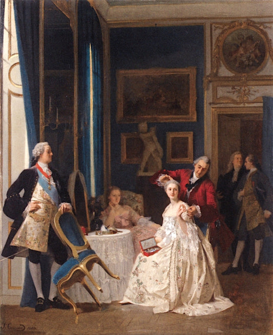 The Royal Court, vintage artwork by Joseph Caraud, A3 (16x12") Poster Print