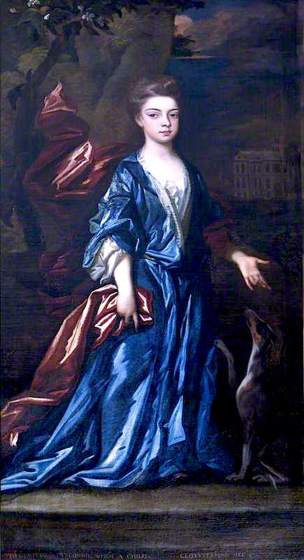 Eleanor Brownlow, Later Viscountess Tyrconnel, as a Young Girl, vintage artwork by John Closterman, 12x8" (A4) Poster