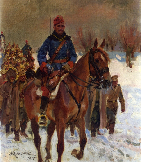 Leading the Troops by Wojciech Kossak,A3(16x12")Poster