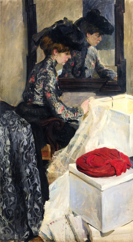 Opening the Hat Box by Walter Bondy,16x12(A3) Poster