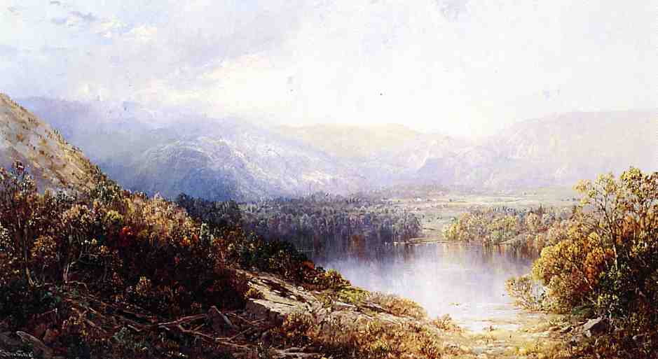 Distant Vista, vintage artwork by William Louis Sonntag, Sr, 12x8" (A4) Poster