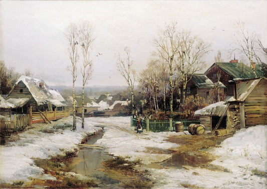 Spring in the Outskirts of St.Petersburg by Ivan Weltz,A3(16x12")Poster