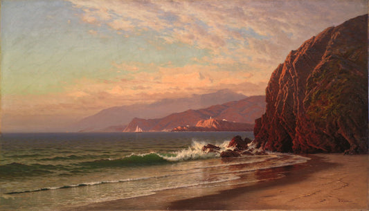 Pont Bonita from Point Lobos, California, vintage artwork by Raymond Dabb Yelland, 12x8" (A4) Poster