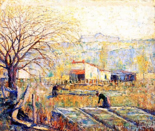 Hot Beds, vintage artwork by Ernest Lawson, 12x8" (A4) Poster