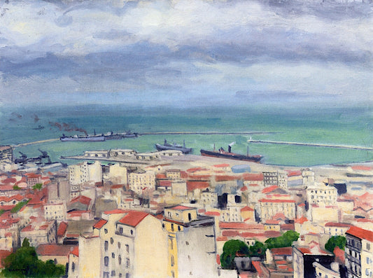Algiers, the City from the Heights, vintage artwork by Albert Marquet, 12x8" (A4) Poster