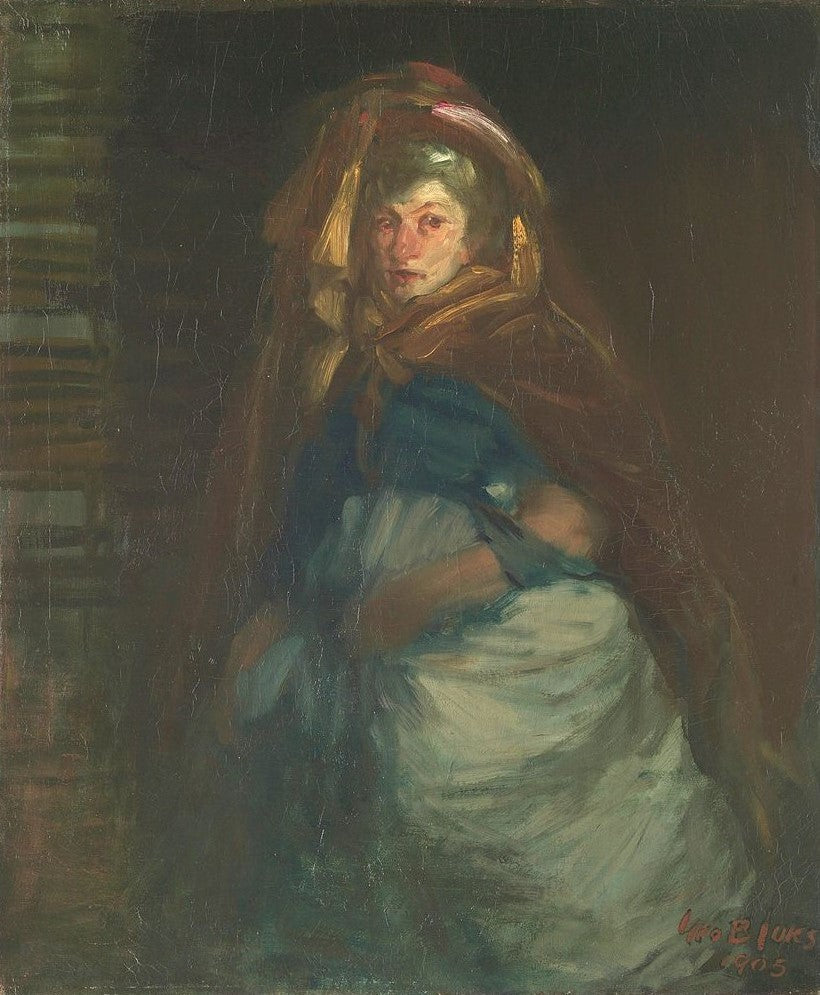 The Old Duchess, vintage artwork by George Luks, 12x8" (A4) Poster