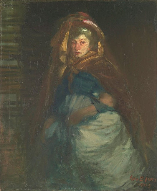 The Old Duchess, vintage artwork by George Luks, 12x8" (A4) Poster