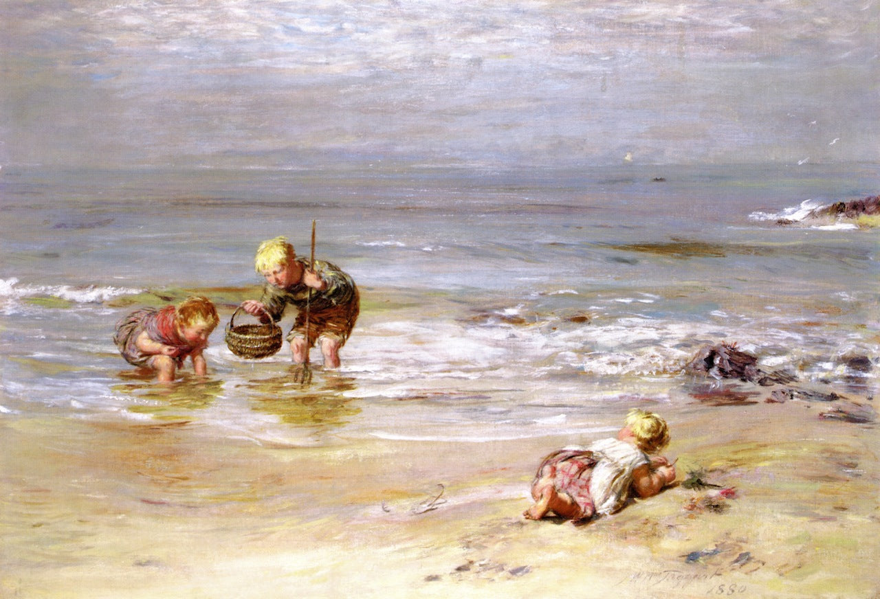 As Happy as the Day is Long, vintage artwork by William McTaggart, R.S.A., R.S.W., 12x8" (A4) Poster