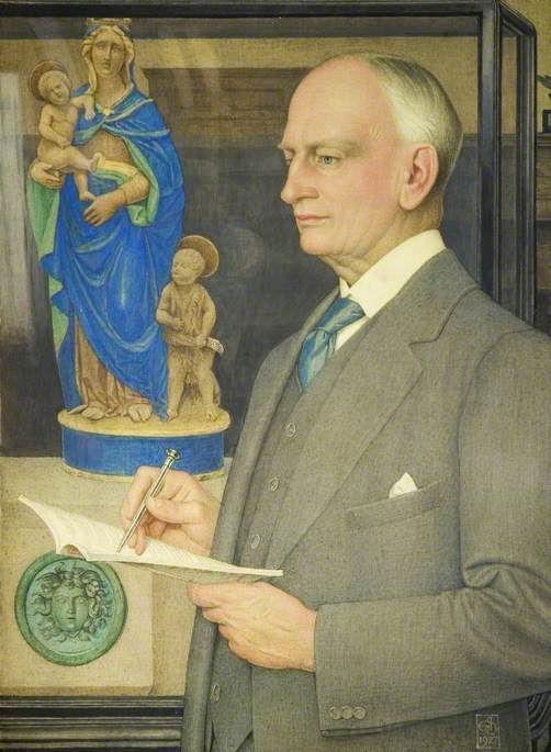 Sir Whitworth Wallis, vintage artwork by Joseph Edward Southall, 12x8" (A4) Poster