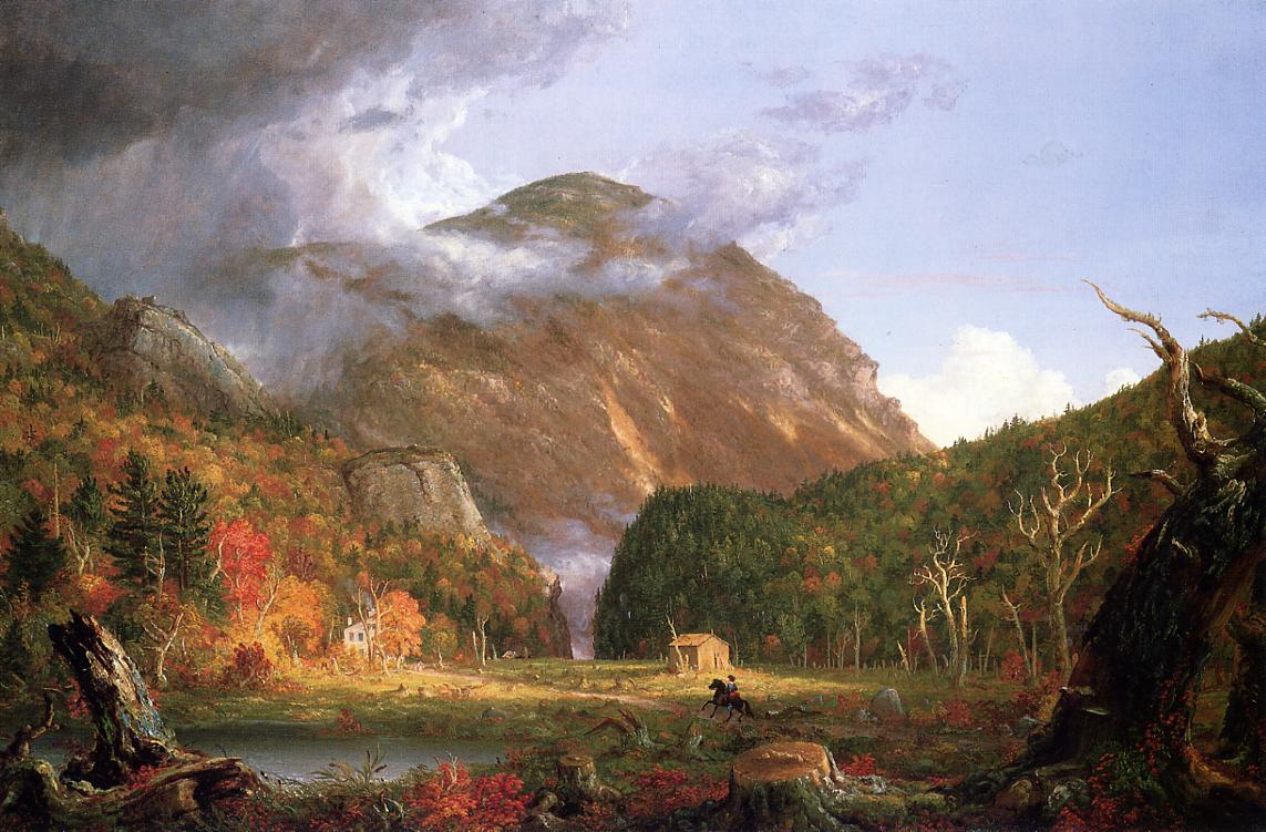 The Notch of the White Mountains, vintage artwork by Charles De Wolf Brownell, A3 (16x12") Poster Print