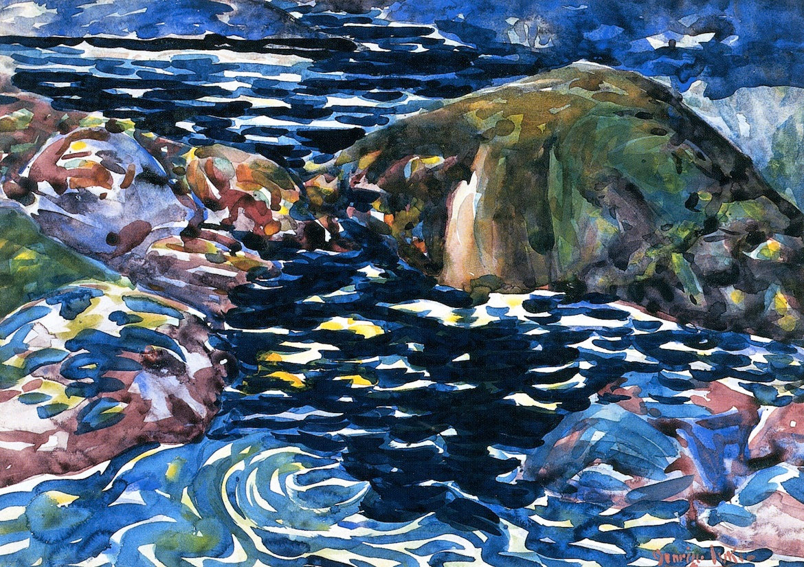 The Eddy, vintage artwork by George Luks, 12x8" (A4) Poster
