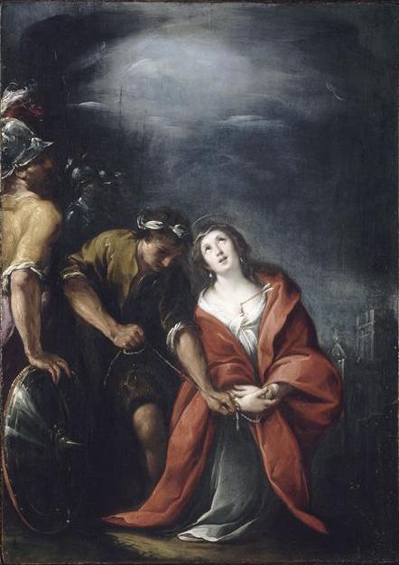 The Martyrdom of St. Irene, vintage artwork by Carlo Francesco Nuvolone, 12x8" (A4) Poster