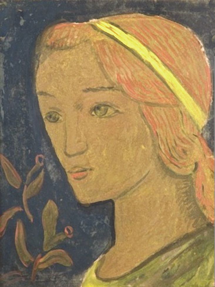 Jeune femme au ruban by Paul Serusier,A3(16x12")Poster