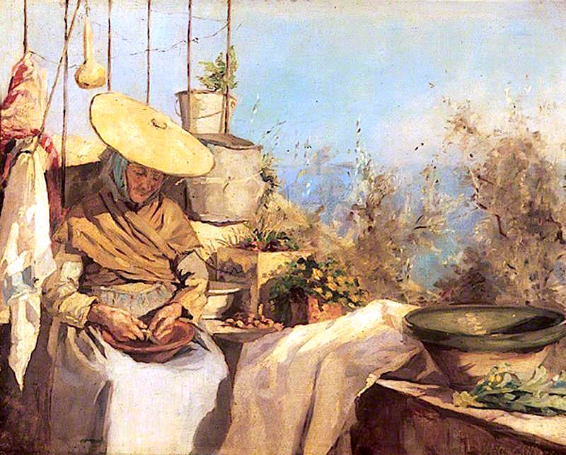 Marietta, vintage artwork by Emily Maria Eardley Childers, 12x8" (A4) Poster