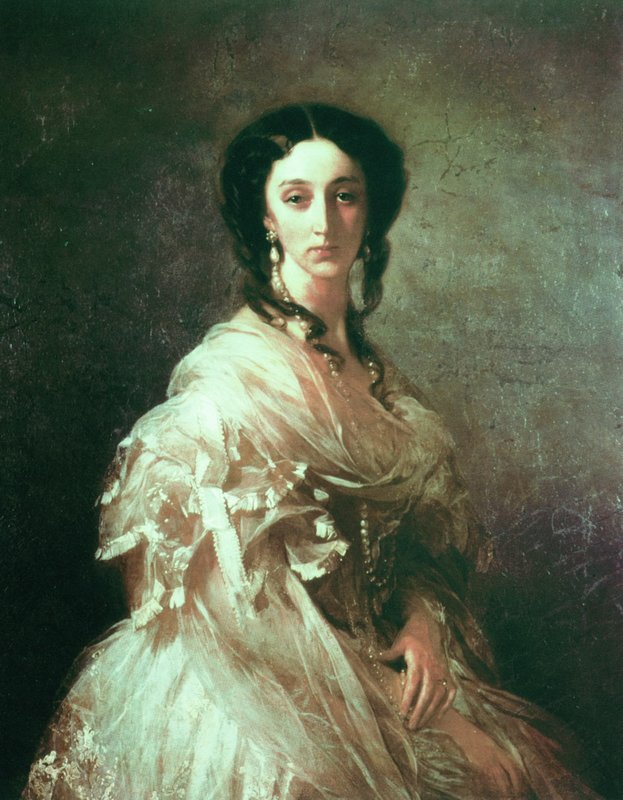 Portrait of E.S. Kaznakova, vintage artwork by Ivan Makarov, 12x8" (A4) Poster