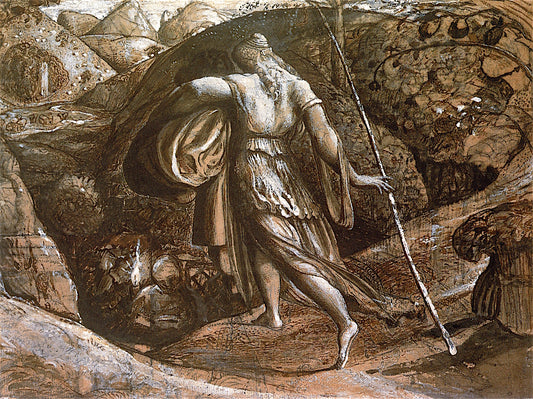 Ruth Returning from Gleaning, vintage artwork by Samuel Palmer, A3 (16x12") Poster Print