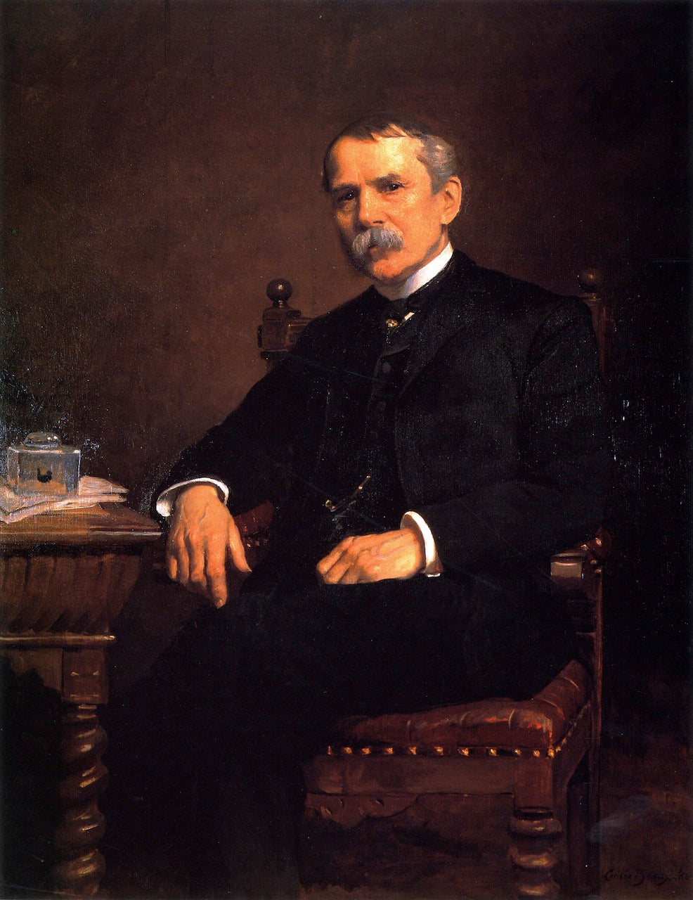 George C. A. Troutman, vintage artwork by Cecilia Beaux, 12x8" (A4) Poster