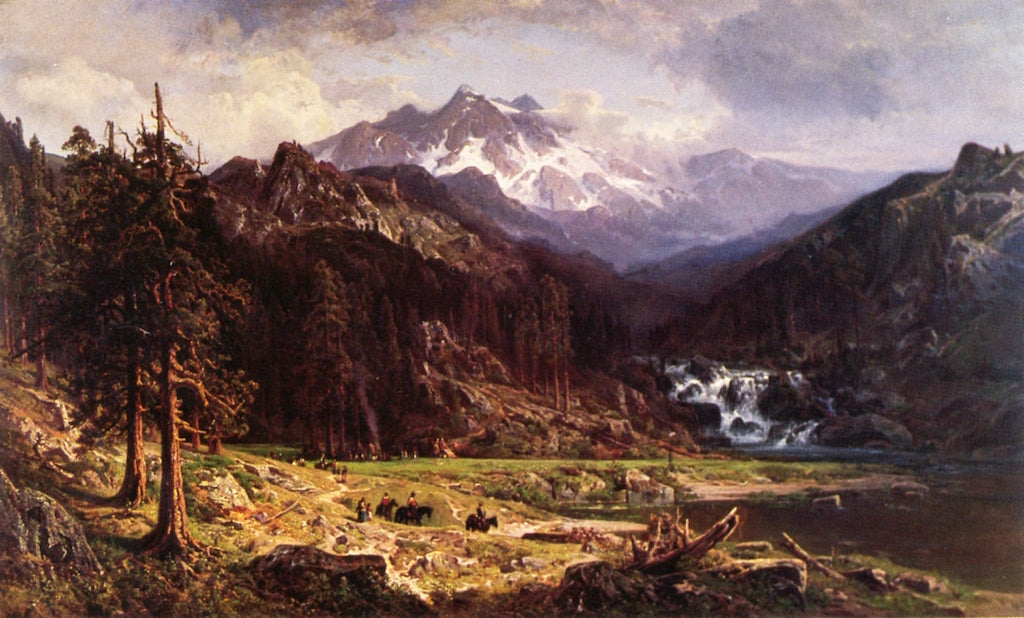 Kings River Canyon, vintage artwork by William Keith, 12x8" (A4) Poster