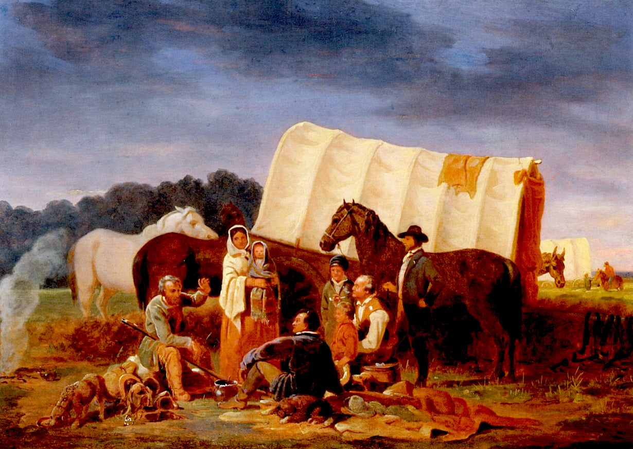 Old Scout's Tale, vintage artwork by William Tylee Ranney, A3 (16x12") Poster Print