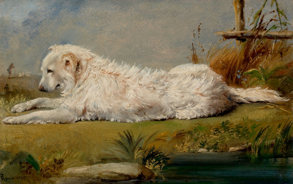 The Family Dog, vintage artwork by Conrad Wise Chapman, 12x8" (A4) Poster