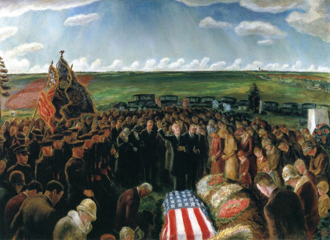 turn of Private Davis from the Argonne by John Steuart Curry,16x12(A3) Poster