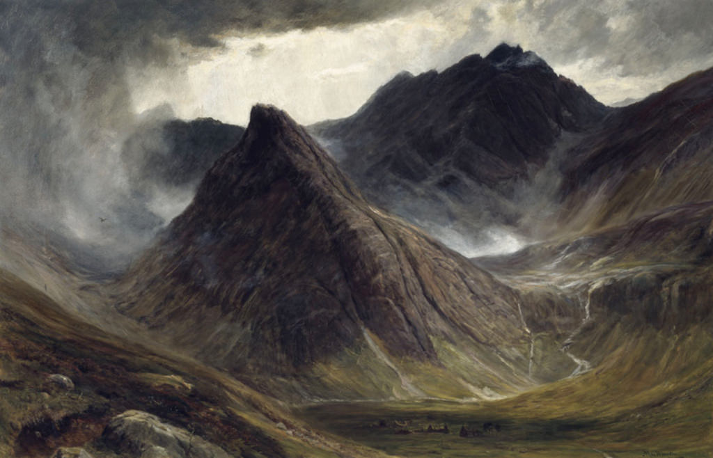 The Slaughter Valley, Skye, vintage artwork by John MacWhirter, 12x8" (A4) Poster